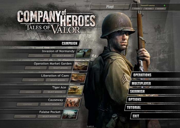 سی دی کی اورجینال Company of Heroes Tales of Valor
