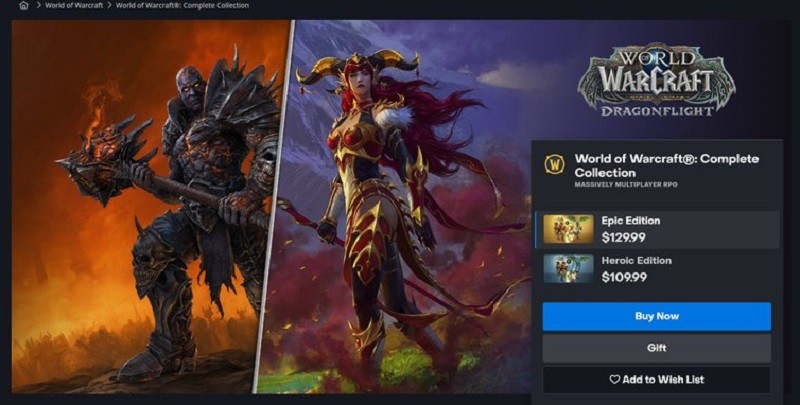 سی دی کی اورجینال World of Warcraft Complete Collection کامپیوتر (PC)