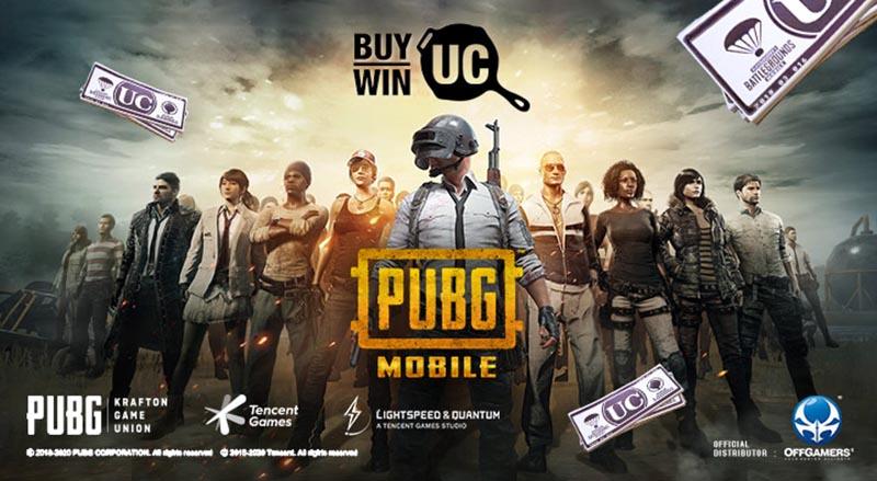 سی دی کی UC بازی PUBG Mobile (پول بازی پابجی موبایل)