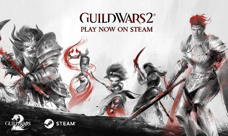 سی دی کی اورجینال بازی Guild Wars 2 استیم (Steam)