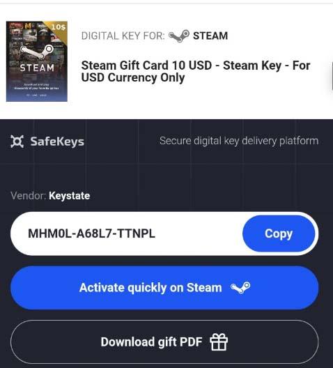 خرید گیفت کارت استیم ارزان
